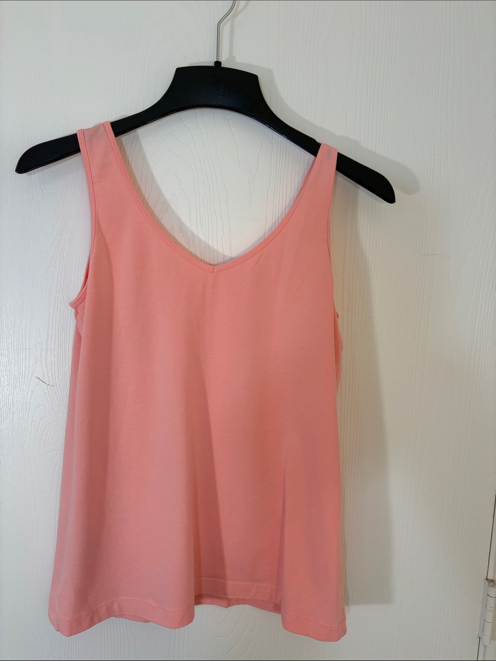 Felina Coral Pink V-Neck Tank Women's Size XL